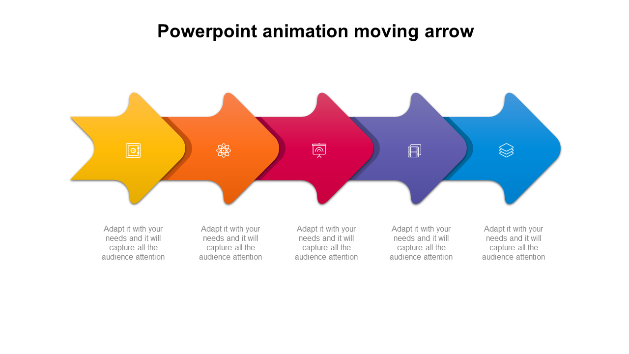 powerpoint animation moving arrow